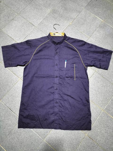 Other Designers Vintage Pierre Balmain Shirt Round Collared Fashion Bowlling