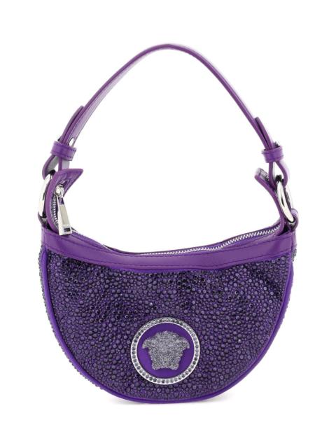 VERSACE Mini Hobo Bag With Crystals