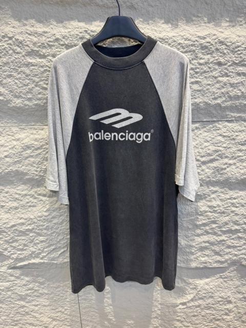 BALENCIAGA Balenciaga 3B color block short sleeve T-shirt