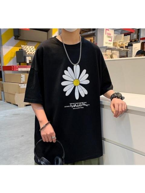Other Designers Japanese Brand - Golf style flower black shirt