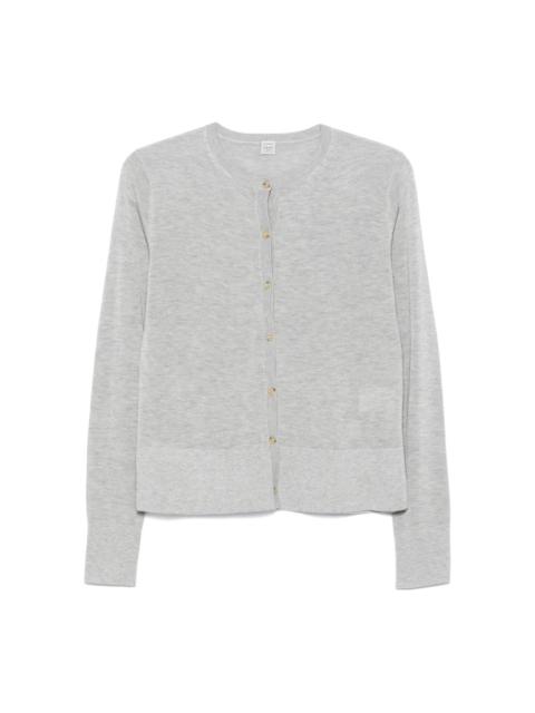 fine-knit cardigan