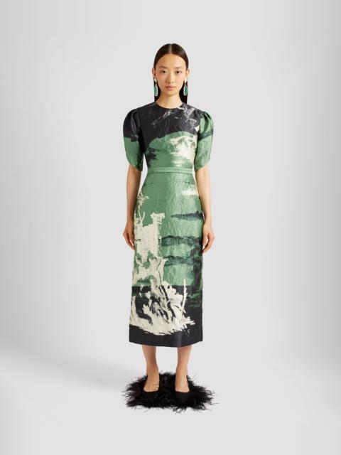 Erdem SHORT SLEEVE PENCIL COCKTAIL DRESS