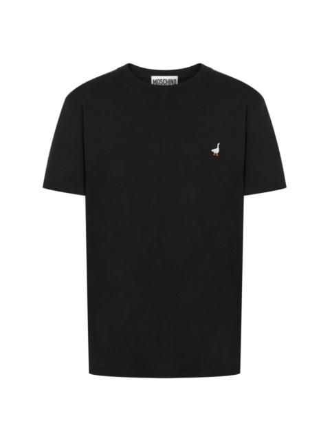 Moschino duck-embroidered cotton T-shirt