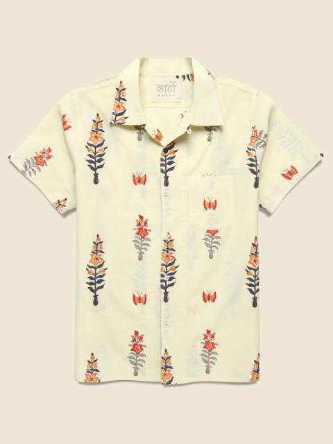 KARDO Floral Block Print Shirt - Cream