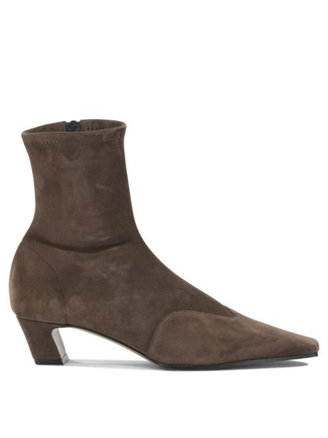 KHAITE Khaite Nevada Stretch Ankle Boots Brown Women