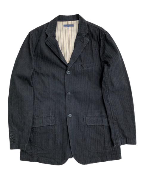 Other Designers Workers - Chevignon Black Stripes Stitching Chore Jacket