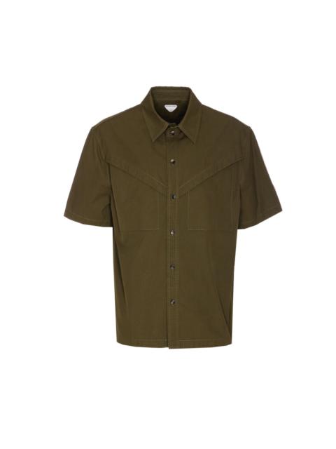 Bottega Veneta Men Cotton Twill Shirt