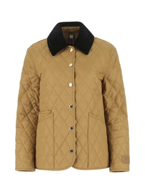 Burberry Burberry Women Beige Polyester Jacket