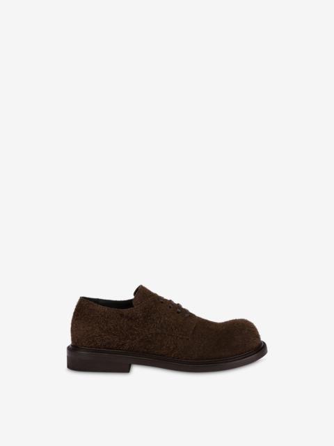 Moschino DERBY SHOES IN SUEDE OLIVER