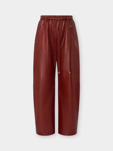 Ferrari Waxed leather trousers