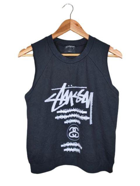 Other Designers Vintage - Vintage Stussy Sleeveless Sweatshirt