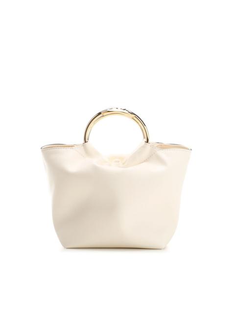 Valentino Valentino Garavani Ivory Leather Bucket Bag