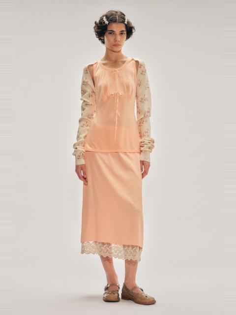 Simone Rocha Gathered Bust Bow Tank