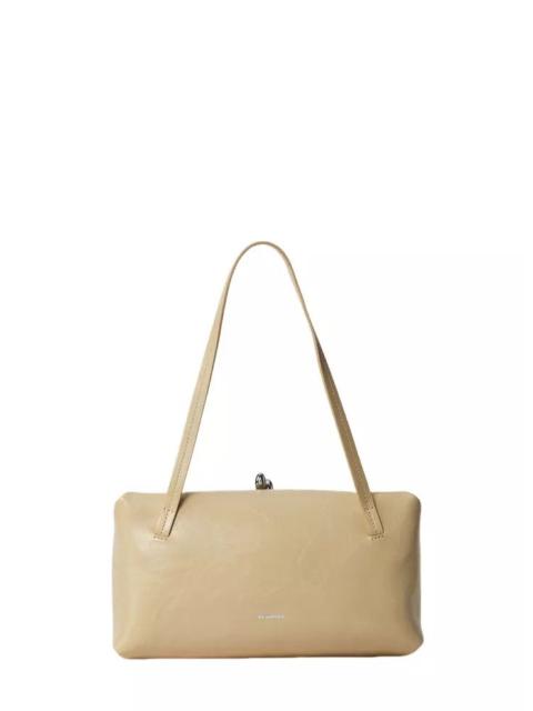 Jil Sander JIL SANDER Goji Pillow Small Beige Leather Shldr Bag New
