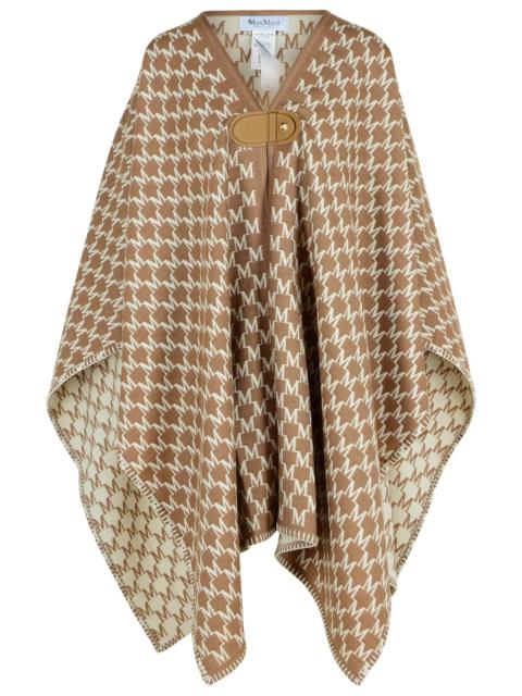 Max Mara Max Mara 'Editti' Hood In Virgin Wool And Brown Cotton Women