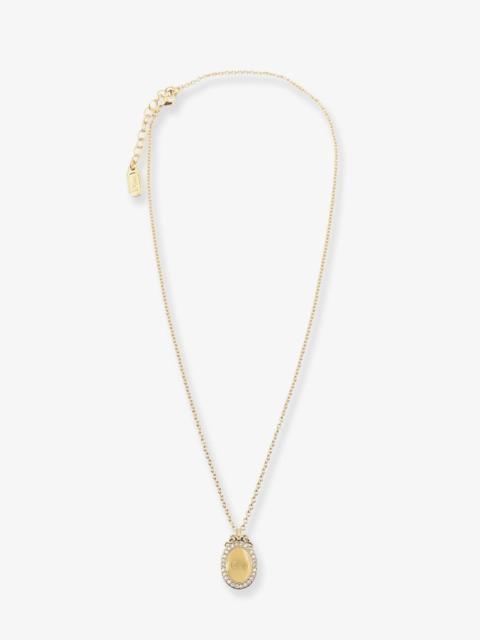 Dior Dior Women Brass Necklace With Dior Medaillon Pendant