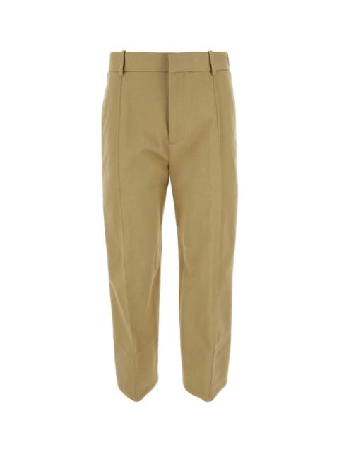 Bottega Veneta Bottega Veneta Women Beige Cotton Cropped Cut Pant