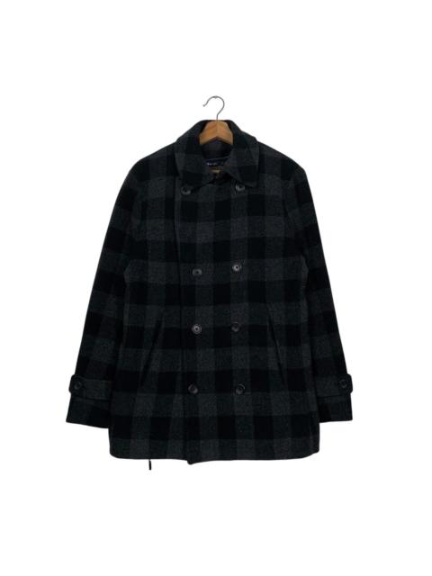 Other Designers Japanese Brand - Uniqlo Wool Collection Tartan Double Breasted Jacket