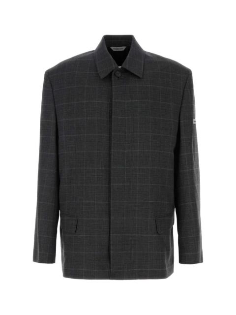 BALENCIAGA Balenciaga Men Embroidered Wool Blazer