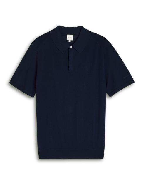 Paul Smith Paul Smith Logo-embroidered Fine-knit Polo Shirt