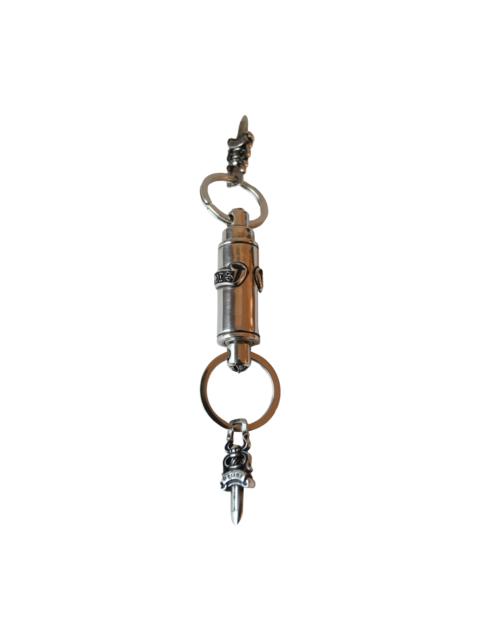 Chrome Hearts Chrome Hearts Double-Ended Dagger Valet Key Ring Keychain Silver