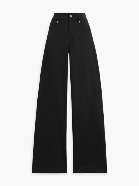 Cult Gaia Adorea cotton-blend straight-leg pants