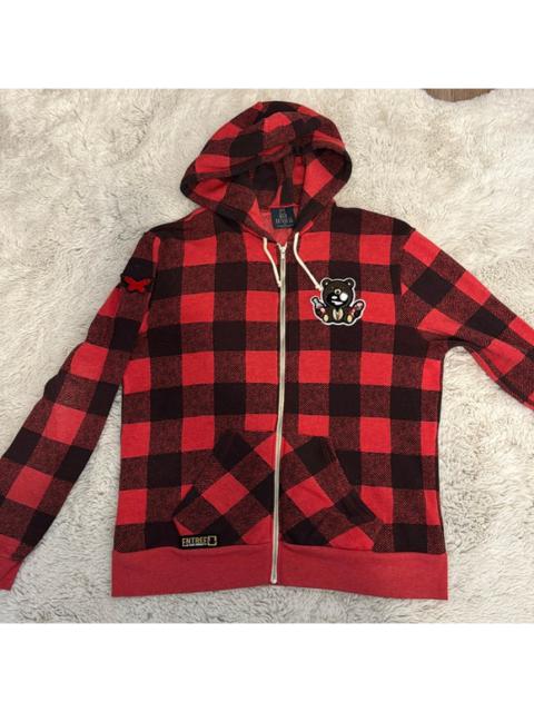 Other Designers Entree Misunderstood Buffalo Plaid Graphic Hoodie Sweatshirt