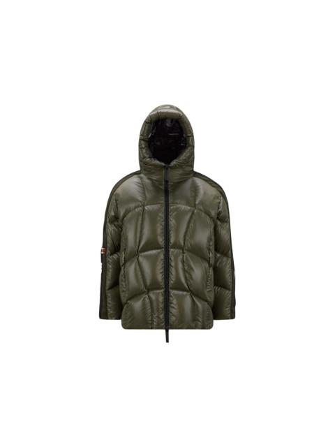 Moncler Moncler x adidas Originals Beiser Short Down Jacket Dark Green