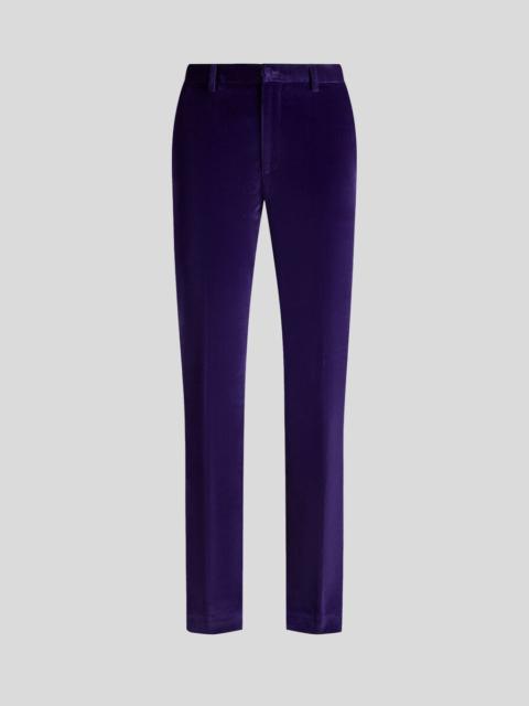Etro STRETCH VELVET TROUSERS