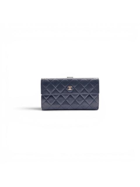 CHANEL Chanel Classic Quilted Lambskin Leather Flap Long Wallet