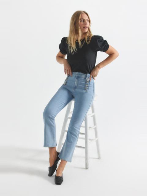 DEREK LAM 10 CROSBY ROBERTSON CROP FLARE JEANS