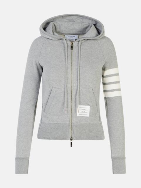 Thom Browne '4-BAR' GREY COTTON SWEATER