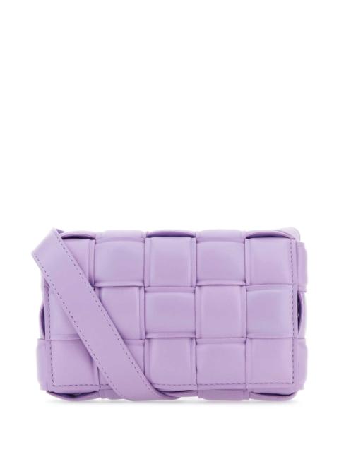 Bottega Veneta Bottega Veneta Women Lilac Nappa Leather Small Padded Cassette Crossbody Bag