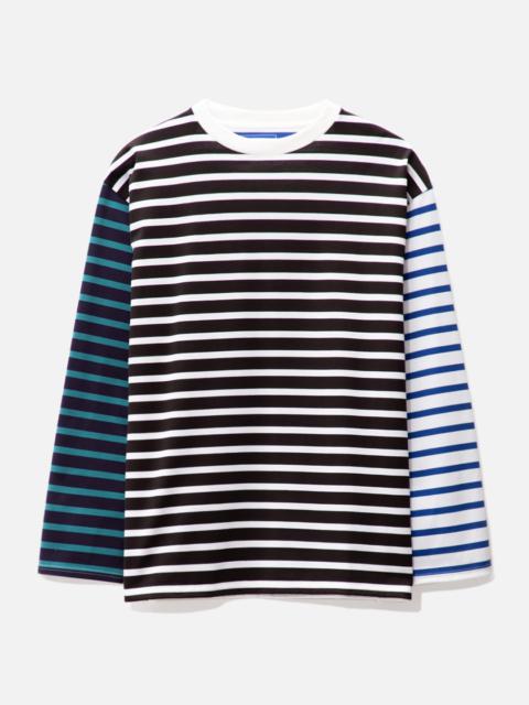 BORDER MIX L/S BAGGY T-SHIRT