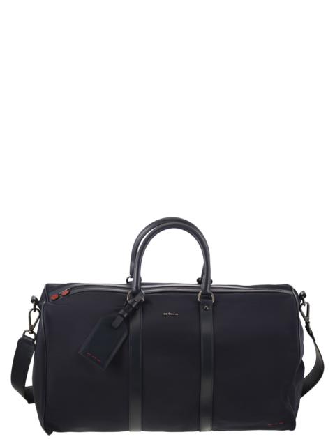KITON - Kiton Men Duffel Bag With Leather Inserts