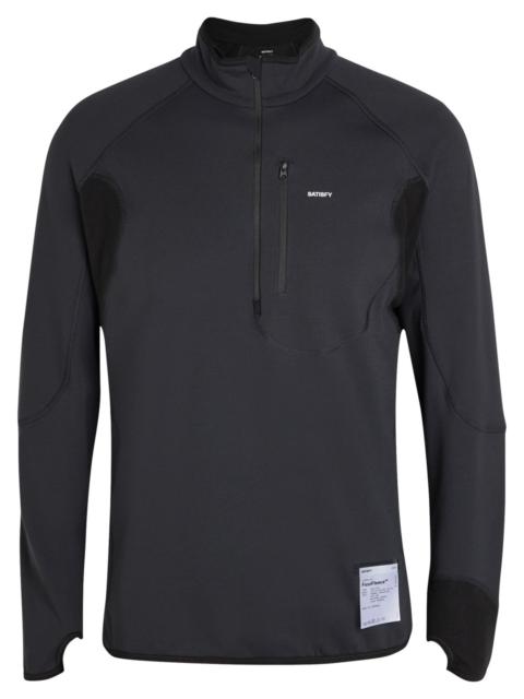 SATISFY Satisfy Fuzzfleece Logo Half-zip Sweatshirt