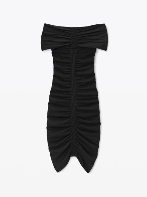 Alexander Wang Off-Shoulder Ruched Dress