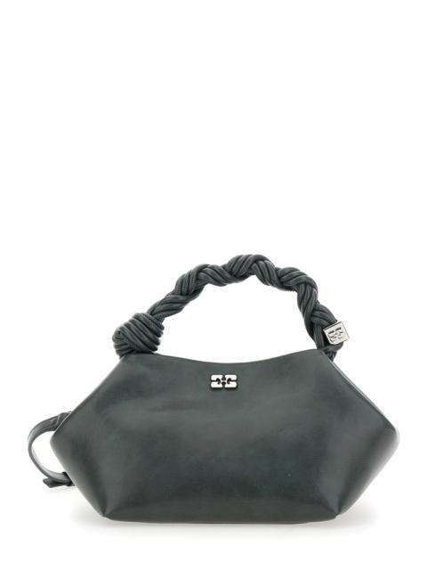 GANNI Ganni Women 'Bou' Grey Handbag With Adjustable And Removable Shoulder Strap In Leather Woman