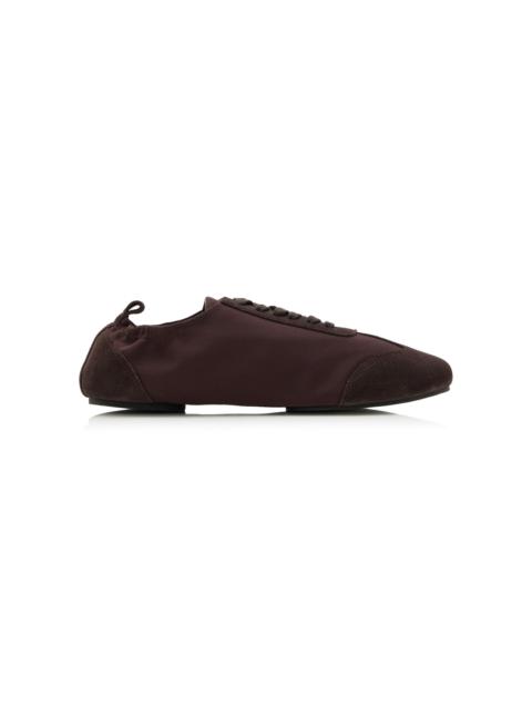 ST. AGNI Leather Ballet Sneakers brown