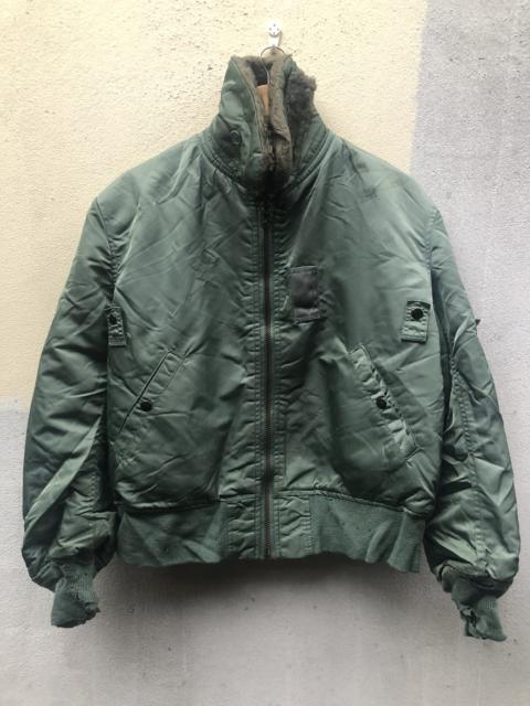 Other Designers 🟢Us Air Force Sherpa Distressed Green Bomber Jackets