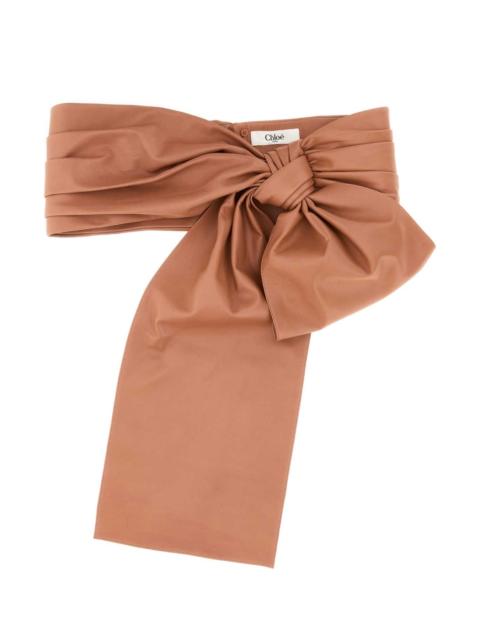 Chloé Chloe Women Pink Leather Chloe Bow Belt
