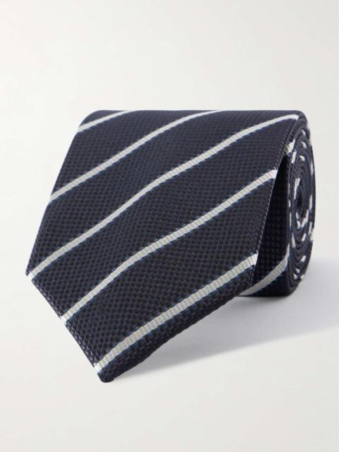 8cm Striped Silk-Jacquard Tie
