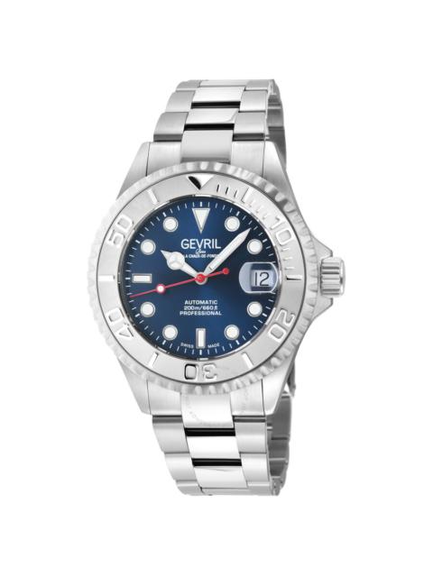 Other Designers Gevril Wall Street Automatic Blue Dial Men's Watch 4751B