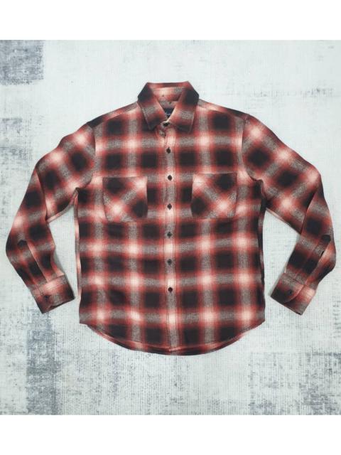 Other Designers Archival Clothing - Collective red checkered flannel shadow shirt