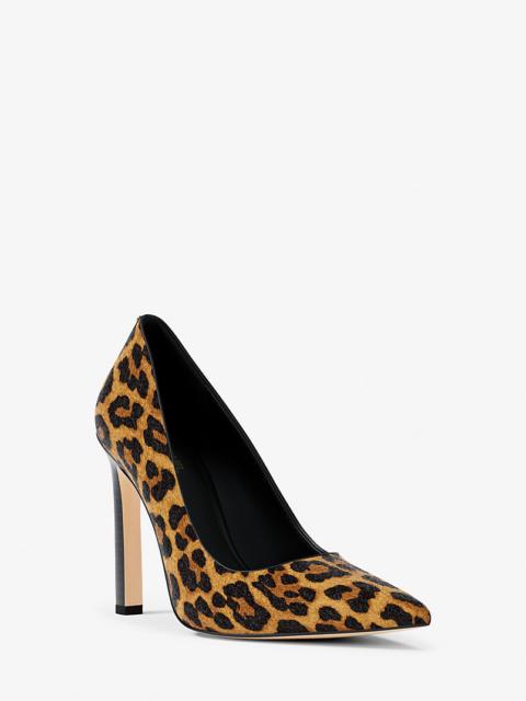 MICHAEL KORS Amara Leopard Print Calf Hair Pump