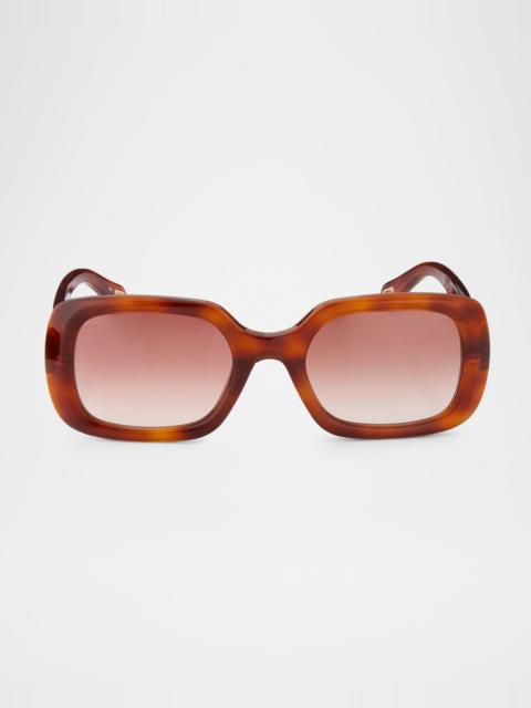 Chloé Marcie 53mm Rectangular Sunglasses