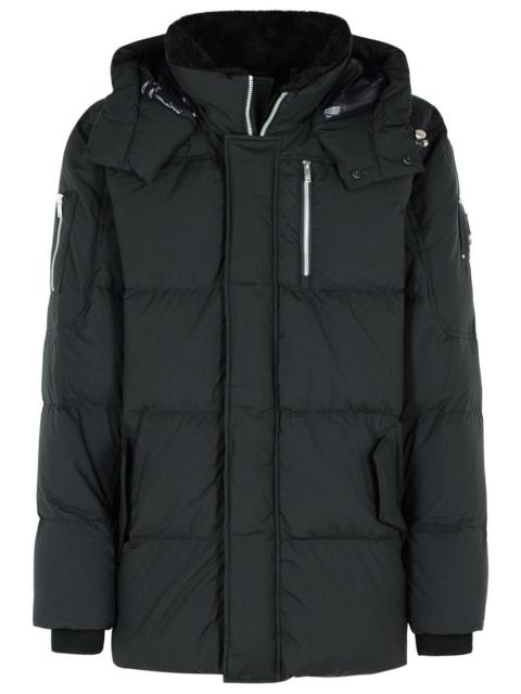 MOOSE KNUCKLES Moose Knuckles 'Everest 3Q' Black Nylon And Cotton Down Jacket Men