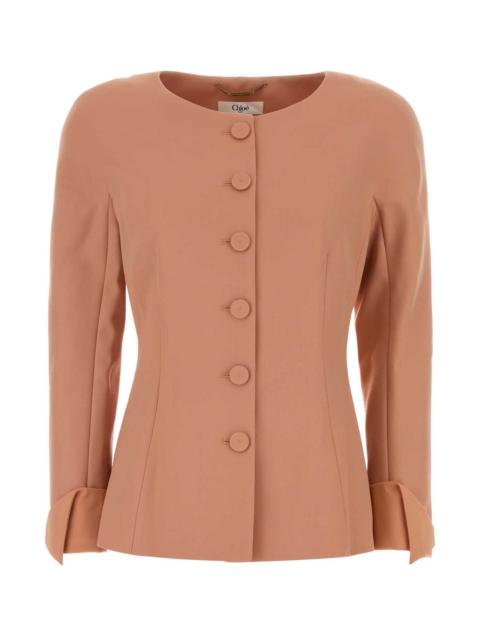 Chloé Chloe Women Antiqued Pink Wool Blazer