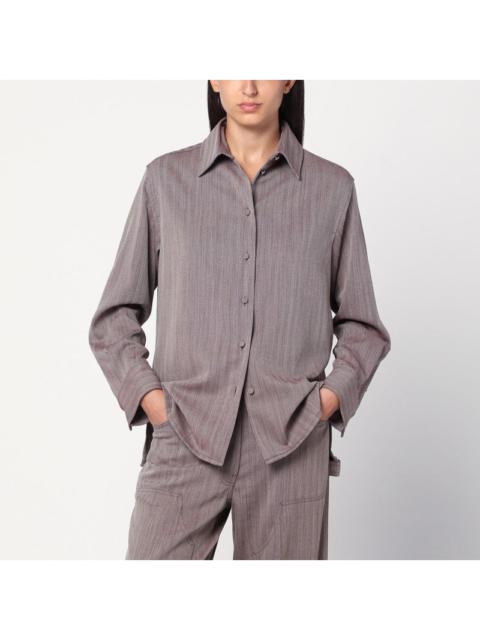 Golden Goose Garnet Shirt In Chevron Wool Blend Women