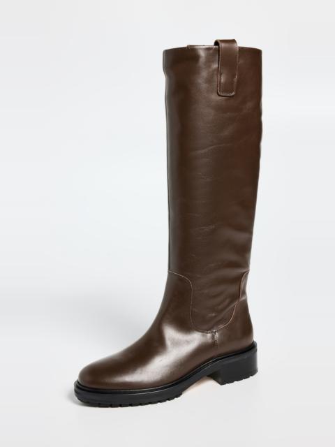 Aeyde Henry Calf Leather Moka Riding Boots